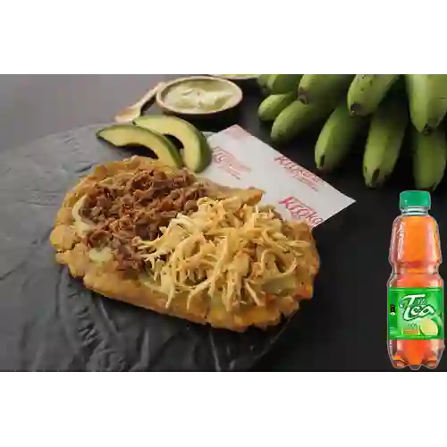 Combo Patacón Grande Mixto + Mr Tea Limón 300 ml