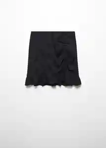 Falda Rayaf Negro Talla 21 Teen Niñas Mango