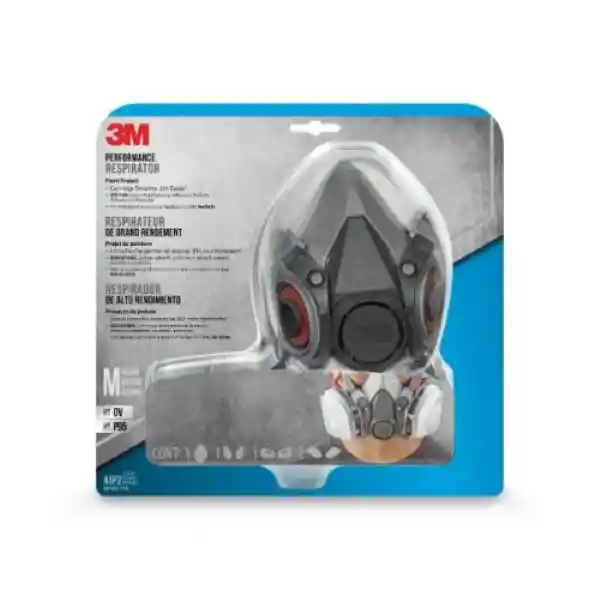 3M Respirador de Pintura Con Filtros Recambiables
