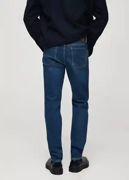 Jean Jan Tejano Oscuro Talla 36 Hombre Mango