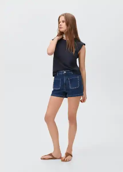 Short Bitspo Tejano Oscuro Talla 20 Teen Niñas Mango
