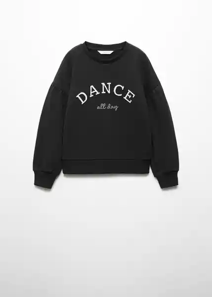 Sudadera Dance Negro Talla 14 Niñas Mango