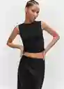 Top Taylor Negro Talla S Mujer Mango