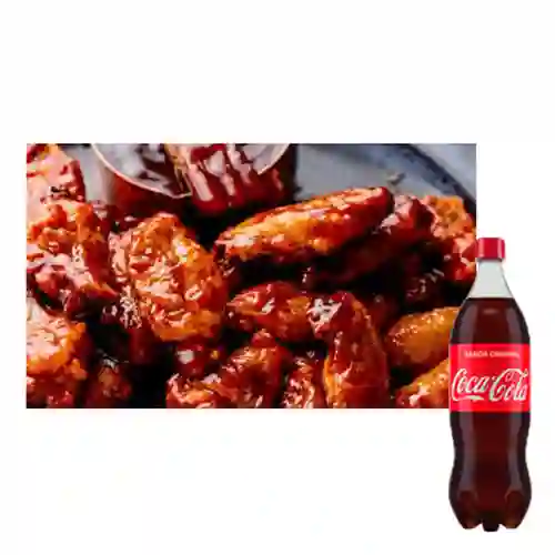 Combo Alitas Bbq X12 + Coca-Cola Sabor Original 1.5 L