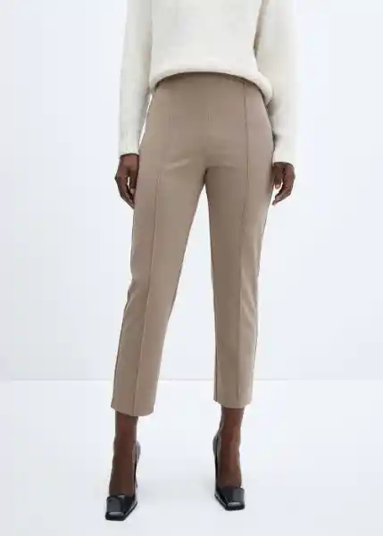 Pantalón Fus Topo Talla XS Mujer Mango