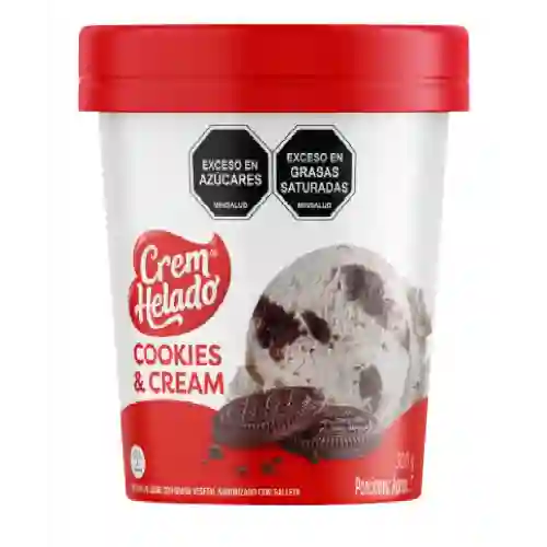 Medio l de helado cookies  cream - 300g