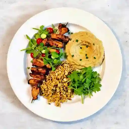 Plato arabe con pollo