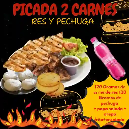 Picada 2 carnes (res y pechuga)