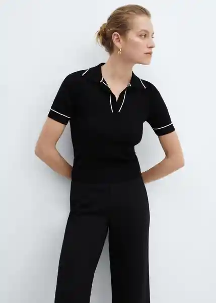 Pantalón Cintia Negro Talla S Mujer Mango