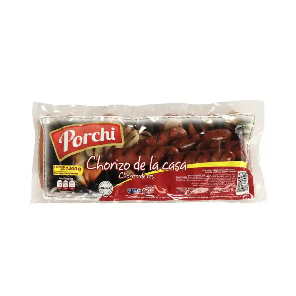 Porchi Chorizo De Res De La Casa