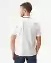 Camiseta Polo Brooch Hombre Crudo Pristino Claro T L Chevignon