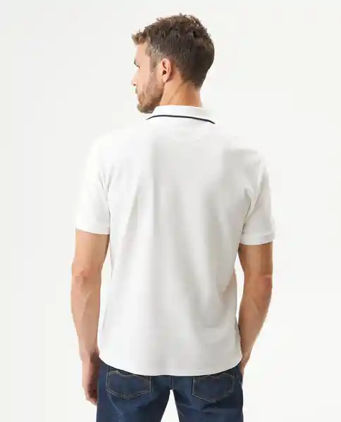 Camiseta Polo Brooch Hombre Crudo Pristino Claro T L Chevignon