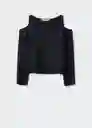 Blusa Cut Out Negro Talla 22 Mango Teen Girl Mango