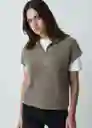 Blusa Manga Sisa Tejido Gris Aluminio Claro M/L 082G070 Naf Naf