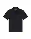 Camiseta Polo Functional Negro Sombrío Ultraoscuro L Chevignon