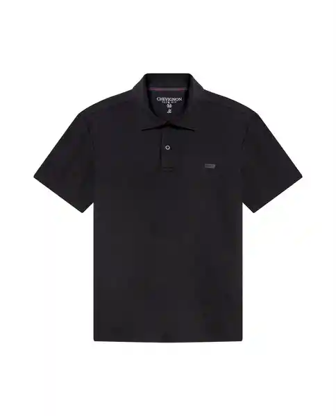 Camiseta Polo Functional Negro Sombrío Ultraoscuro L Chevignon