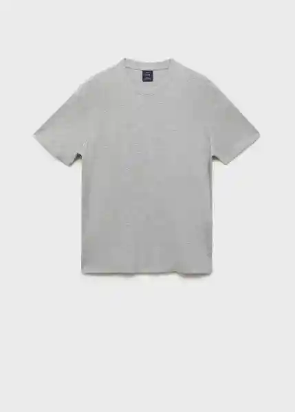 Camiseta Kimi Gris Medio Vigore Talla S Hombre Mango