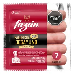 Salchicha Fazán Premium (240 Gr)