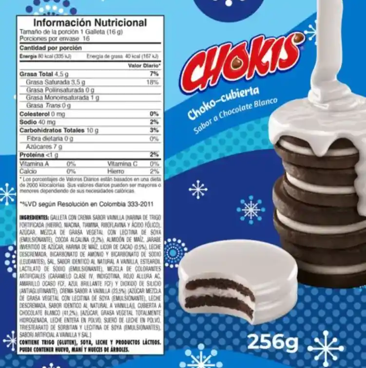 Chokis Galleta Navidad Chocolate Blanco