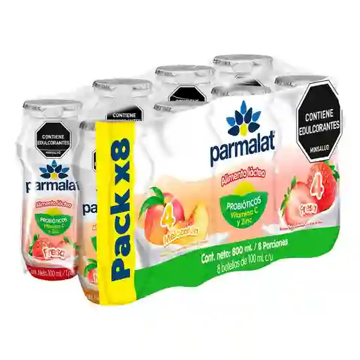 Alimento Parmalat Lacteo Fermentado Dulce Fresa (8 Unidad)