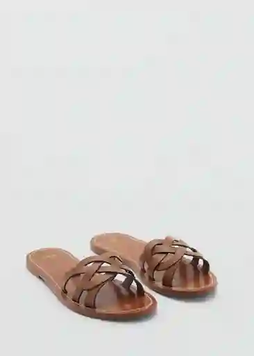 Sandalias Nudi Cuero Talla 40 Mujer Mango