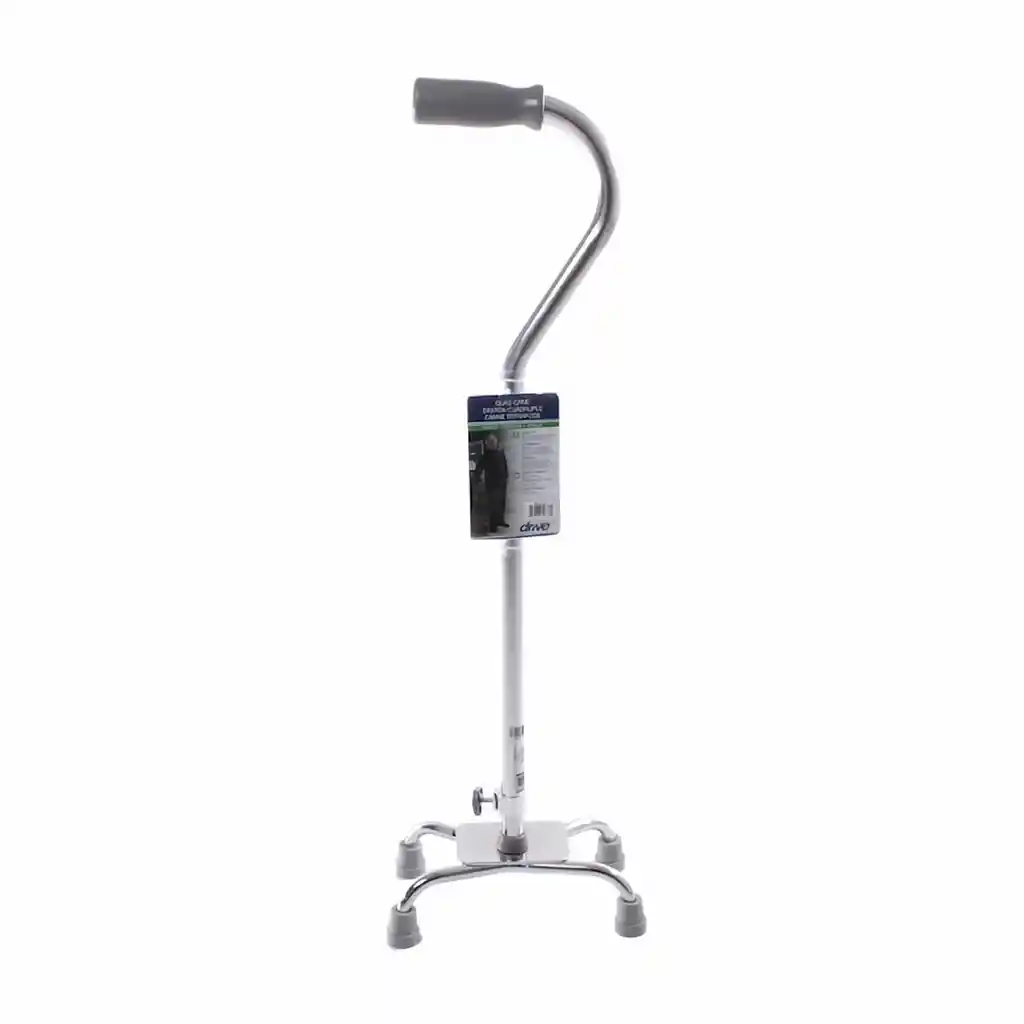 Drive Medical Bastón De 4 Puntos Base Pequeña
