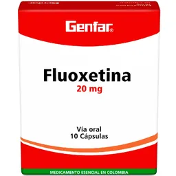 Fluoxetina Genfar Genfar 20Mg Caja X 10 Capsulas Fluoxetina