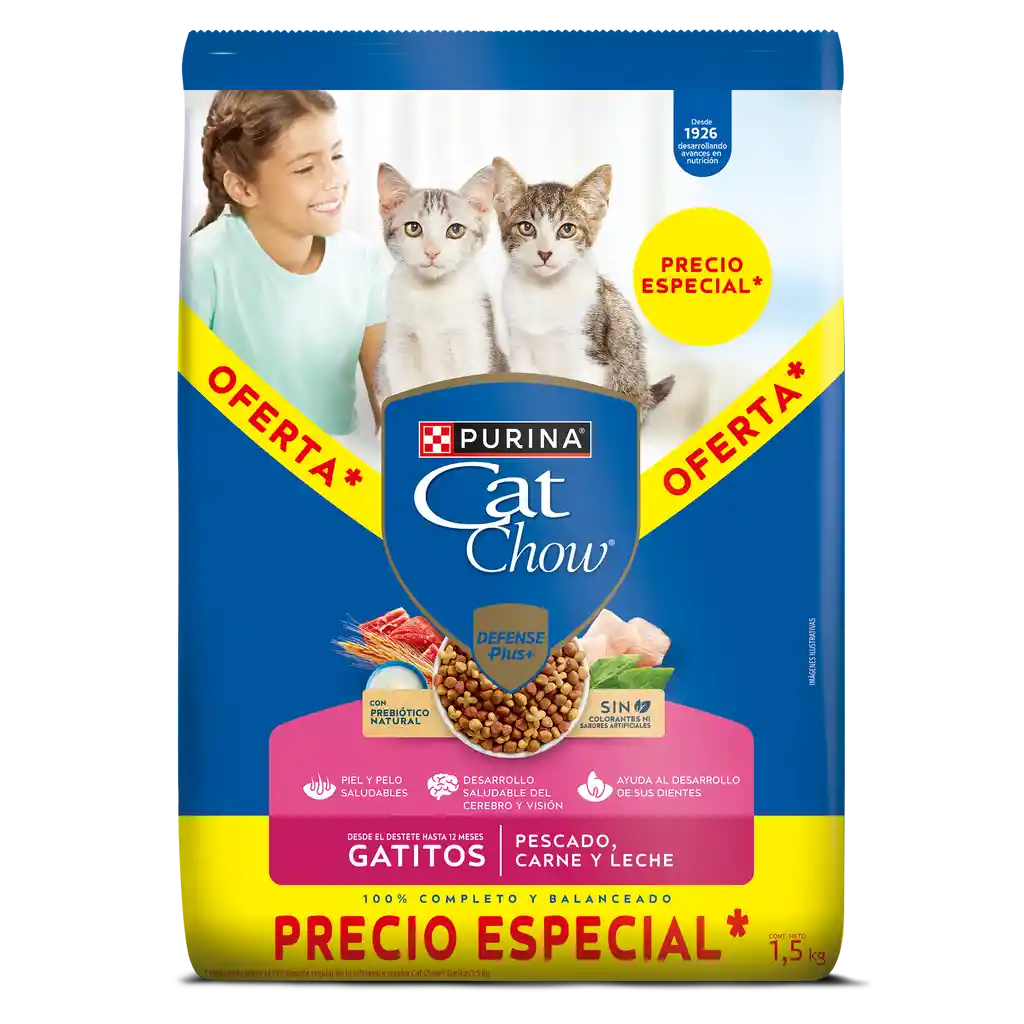 Comida para gatitos Purina Cat Chow x 1,5kg OFERTAS
