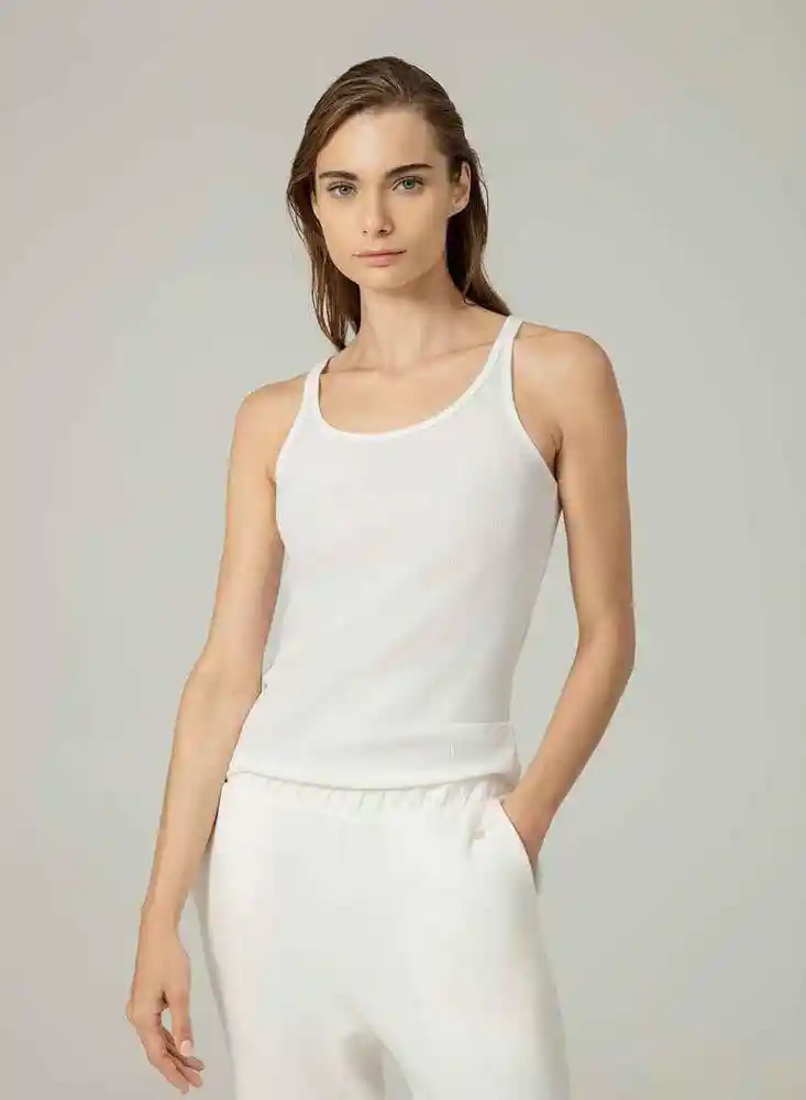 Camiseta Manga Sisa Punto Blanco 743863