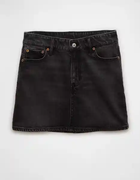 Falda Mujer Negro Talla: 6 5097001 American Eagle