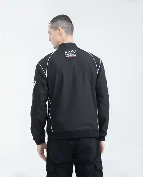 Chaqueta Panneling Racing Negro Sombrío Ultraoscuro M Chevignon