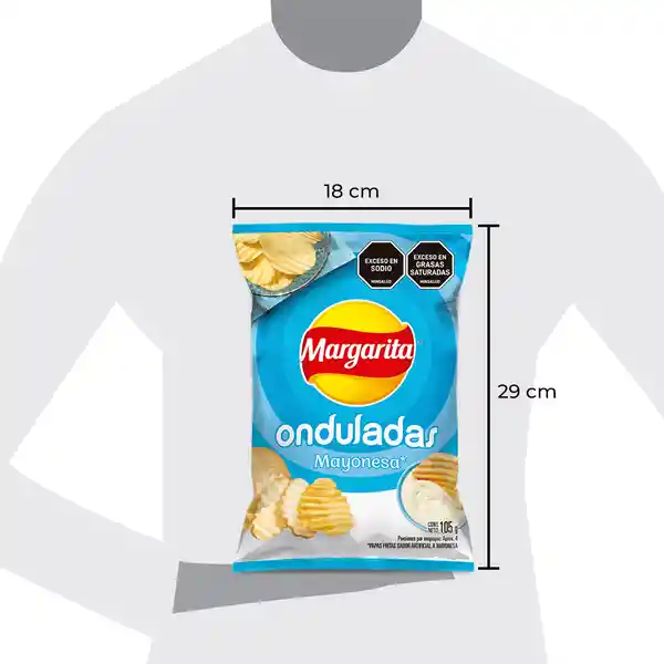 Margarita Snack Papas Onduladas Mayonesa 105 g