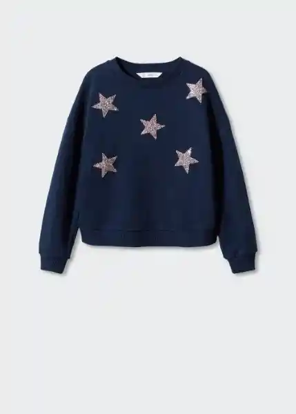 Sudadera Stars Navy Talla 12 Niñas Mango