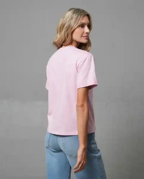 Camiseta Mujer Rosa Talla L 203G020_ROS142307 Rifle