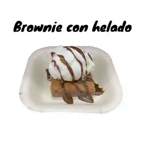 Brownie con Helado