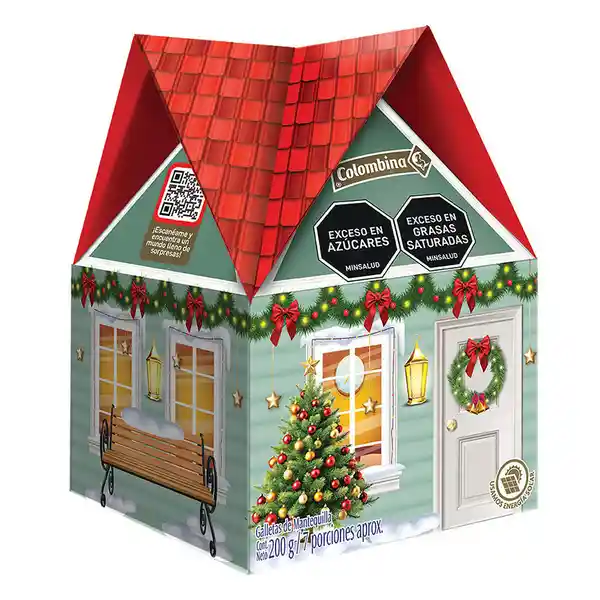 Colombina Galleta de Navidad Sabor Mantequilla