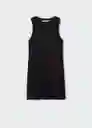 Vestido Tundra Negro Talla XS Mujer Mango