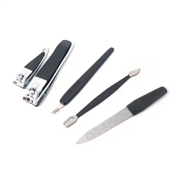 Miniso Set de Manicure Con Cremallera de Mediano Negro