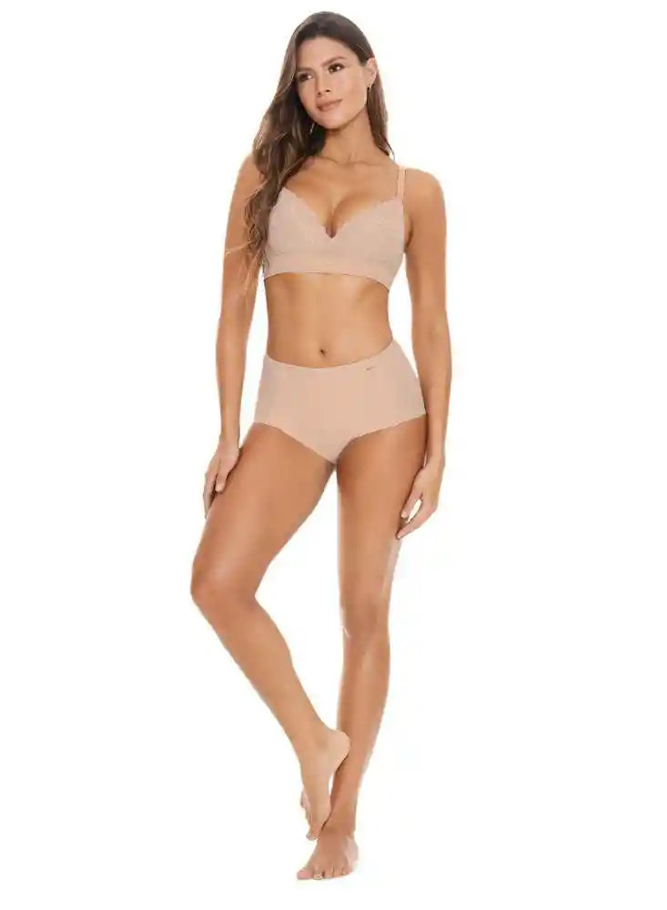 Brasier Prehormado Encaje 36-beige