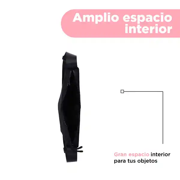 Bolso Crossbody Nylon Negro Miniso