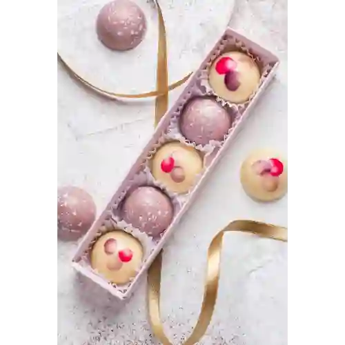 Bombones de Chocolate Blanco X 5 Uni