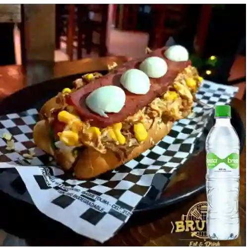 Combo Perro Caliente Brutal + Brisa Con Gas 600ML