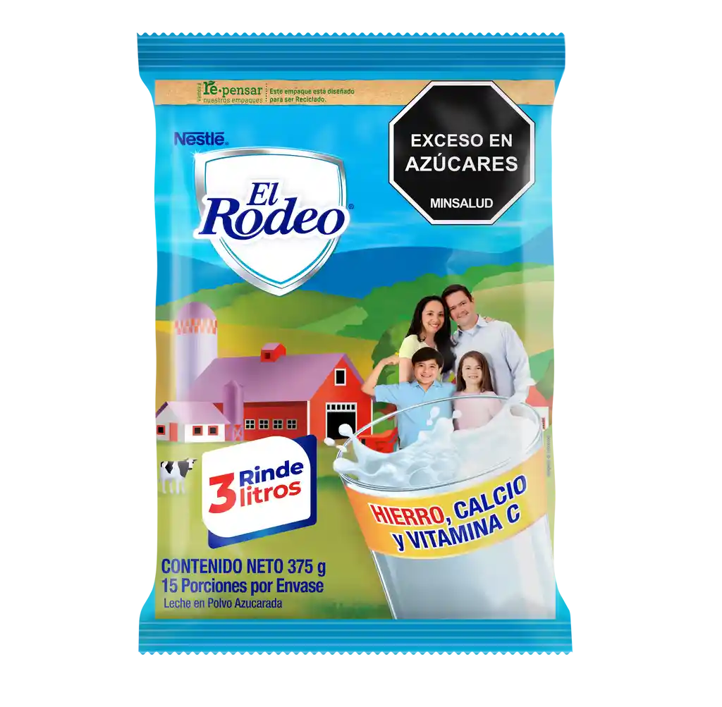Leche en polvo EL RODEO x 375g