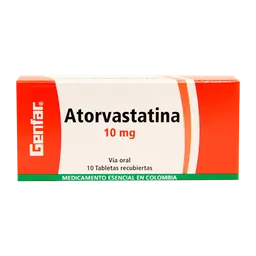Genfar Atorvastatina (10 Mg)