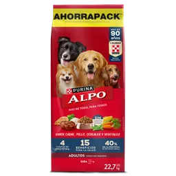 Comida para perros Alpo Adultos con carne,pollo,cereales y vegetales pague 17 kg y lleve 22,7kg