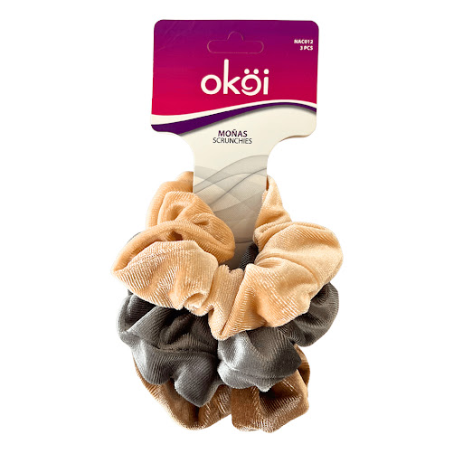 Set Scrunchy Terciopelo Okoi Para Cabello