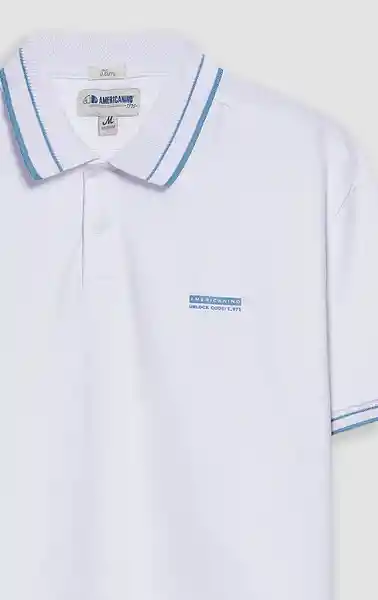 Camiseta Polo Hombre Talla S 802G082_BLA114001 Americanino