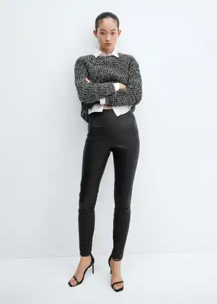 Leggings Macu Negro Talla XS Mujer Mango