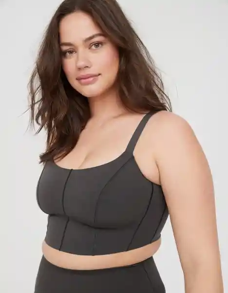 Top Deportivo Aerie Gris Talla: Small American Eagle