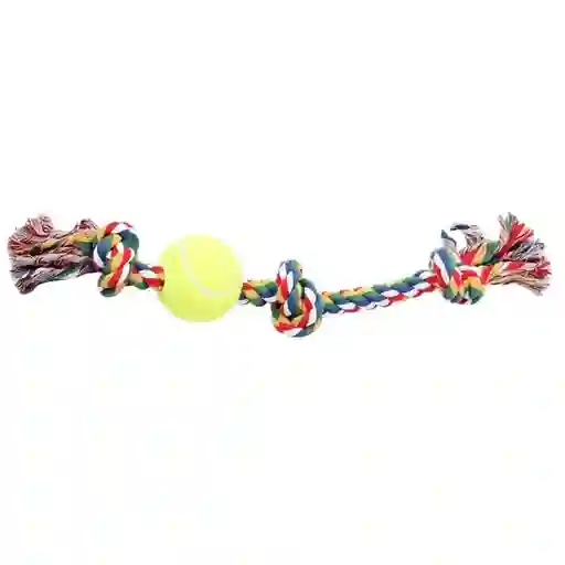 Pawise Hueso de Cuerda Con 3 Nudos y Pelota de Tenis 45.72 cm